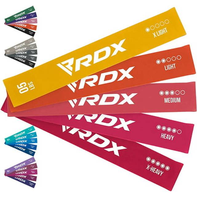 (Set 2) RDX Resistance Bands 5 Level Set Exercise, Glutes