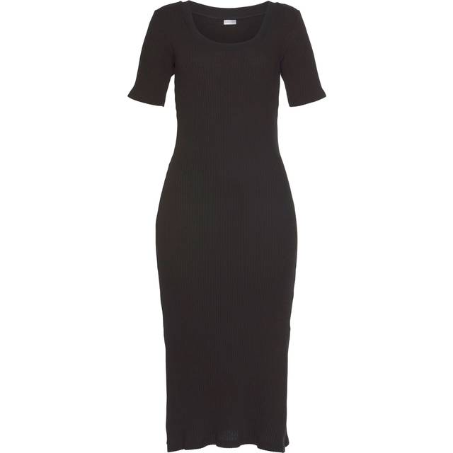 LASCANA Round Neck T-Shirt Dress - Denim