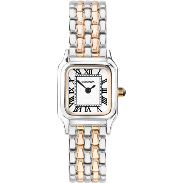 Sekonda Sekonda Monica Ladies Watch | Two Tone Alloy Case & Bracelet with White Dial | 40555