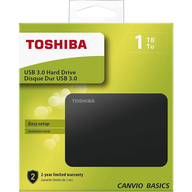 Toshiba Canvio Basics 1TB Highspeed Portable External Hard Drive USB