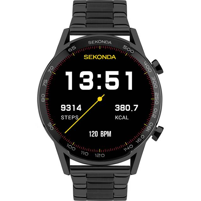 Sekonda Active Plus Smart Black Tone Stainless Steel Bracelet Watch