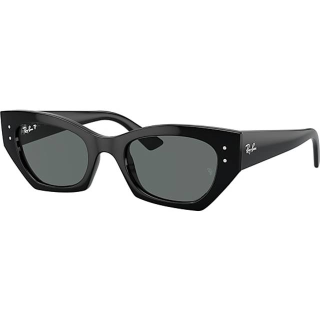 Ray - Ban Unisex RB4430 ZENA 667781 Sunglasses Injected Black Grey Geometric Polarized
