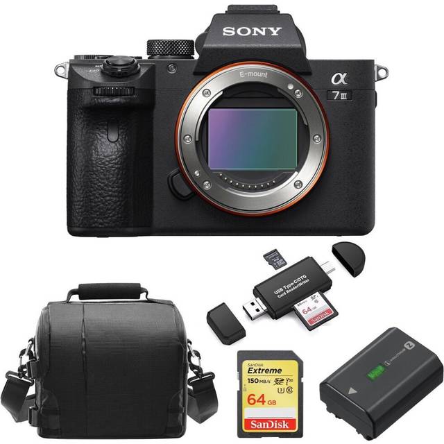 SONY A7 III Body+64GB SD card+Bag+NP-FZ100 Battery+Memory Card Reader