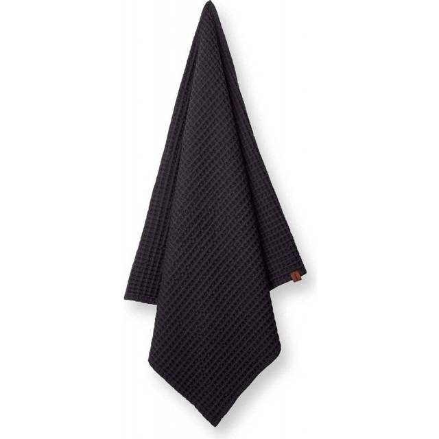 Humdakin Humdakin Waffle badhandduk 70x135 cm Coal - Svart