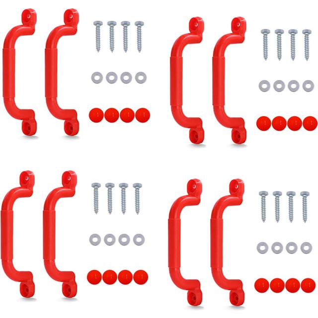 4 Pair Children Playground Nonslip Handle Mounting Hardware Kits Climbing Frame Stair Handrail Swing Outdoor Sports Toy