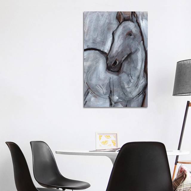 White Horse Shape II by Jennifer Paxton Parker - Wrapped Canvas Painting (101.6cm H x 66.04cm W x 1.905cm D)