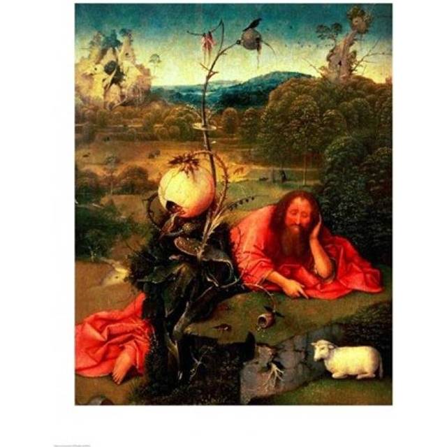 St. John The Baptist in Meditation Poster Print by Hieronymus Bosch - 18 x 24 in.