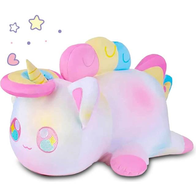 Cat Stuffed Animal Plush,Soft Meemeows Cat Plush Doll Birthday, Party Gift for Kids Girlfriend and Sisters (Unicorn)