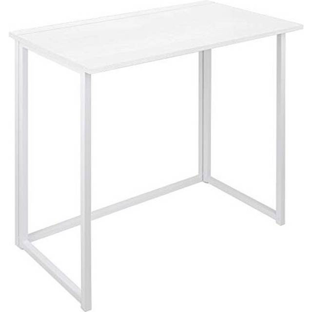 Leader Accessories small foldable Computer Desk Industrial Folding Study Table 31.5x17.8x28.4 White
