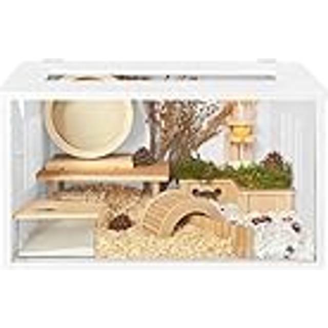 80 cm marsvinsbur hamster avelslåda akryl råttbur hamsterbur små djur livsmiljö för hamster, gerbils, små kaniner
