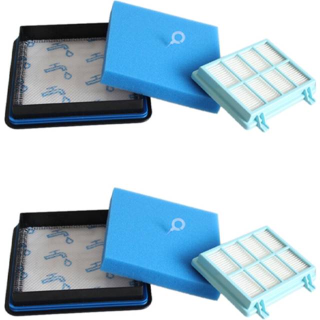2X Washable Motor Foam Filter Kit for Compact FC9331/09 FC9332/09 FC8010/01 Vacuum Cleaner Parts