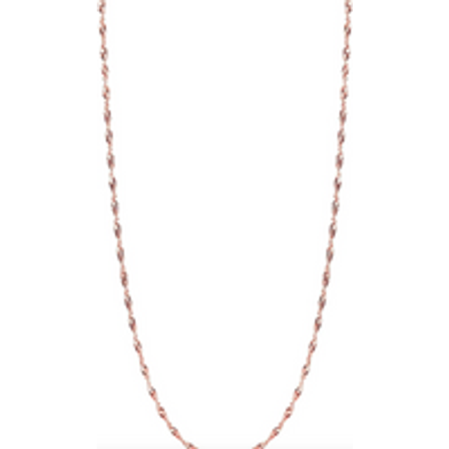 Twisted Curb Singapore Sterling Silver Chain Adjustable size