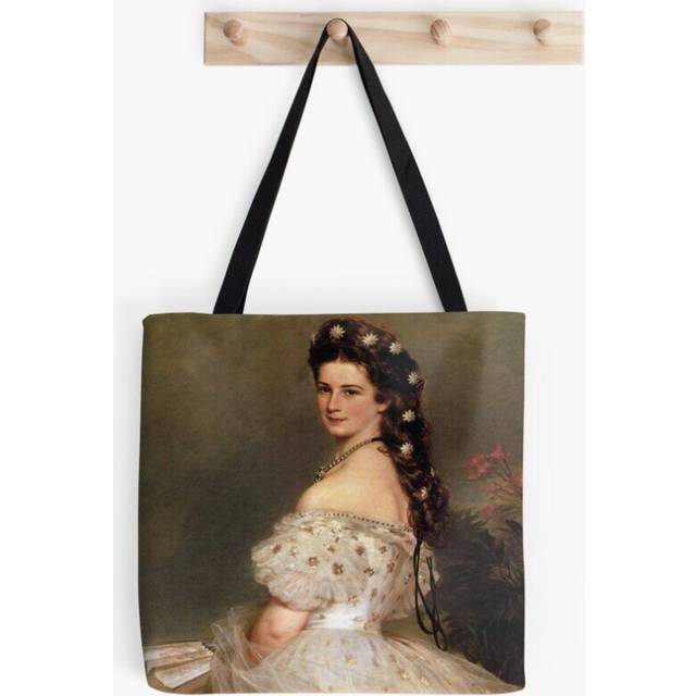Tote Bags Empress Elisabeth of Austria in dancing dress-Franz Xaver Winterhalter Grocery for School Library Gym