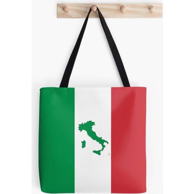 Tote Bags Map of Italy - Italian Flag Grocery for School Library Gym