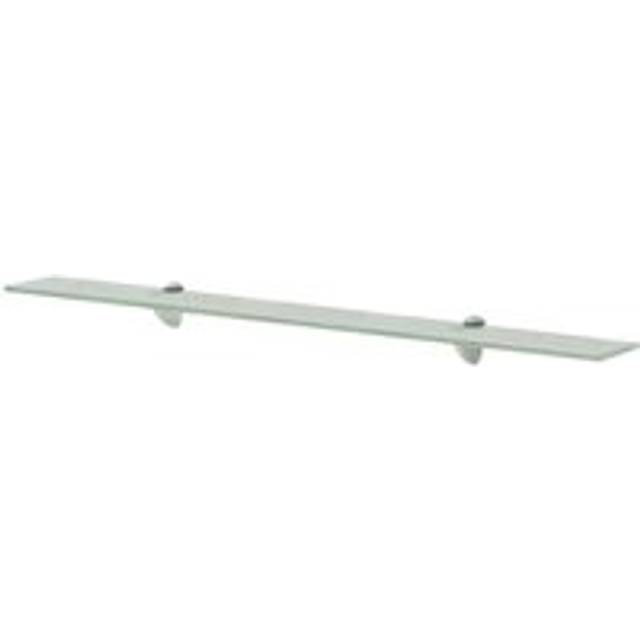 Floating Shelf Glass 90x20 cm 8 mm - Clear - One Size