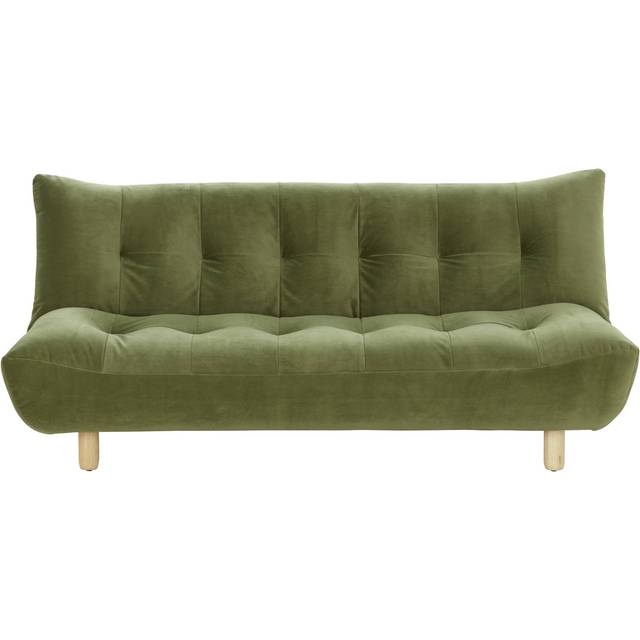 Habitat Kota 3 Seater Velvet Clic Clac Sofa Bed - Green