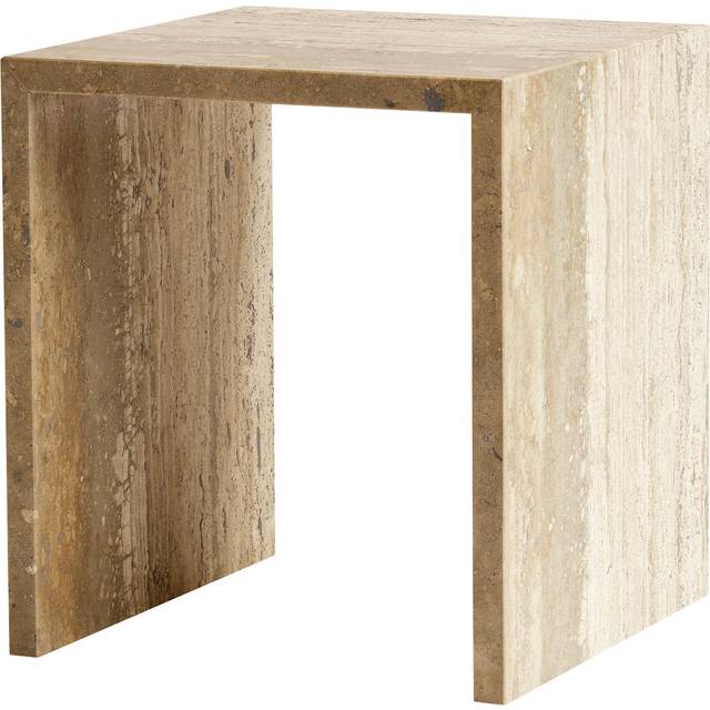 Cube Side Table Travertine, 45x45 cm