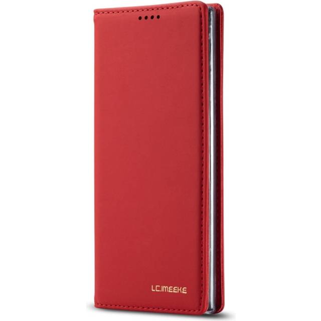 For Galaxy Note 10 Plus  Skin Hand Feeling PU + TPU Horizontal Flip Leather Case with Holder & Card Slot & Wallet(Red)