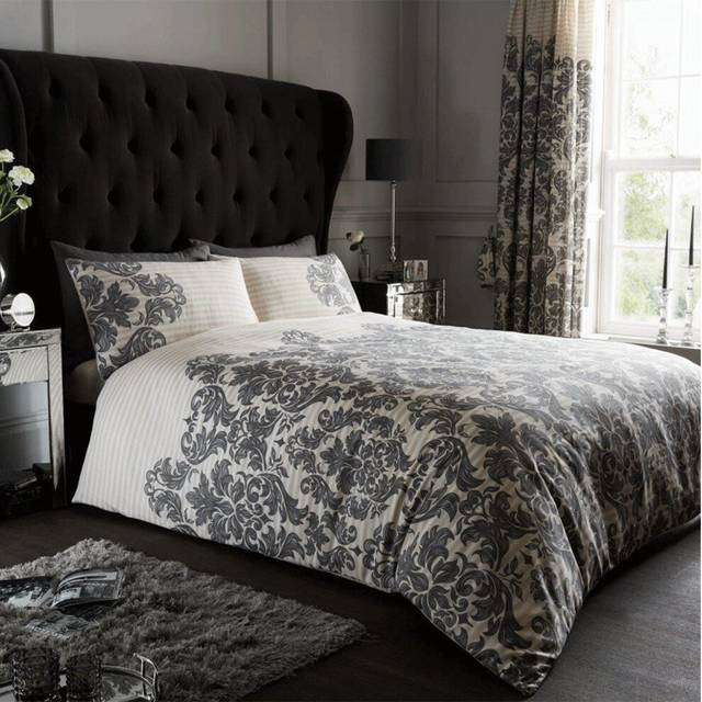 GC Printed Duvet Cover Set - Cream (Single - 1 Standard Pillowcase)