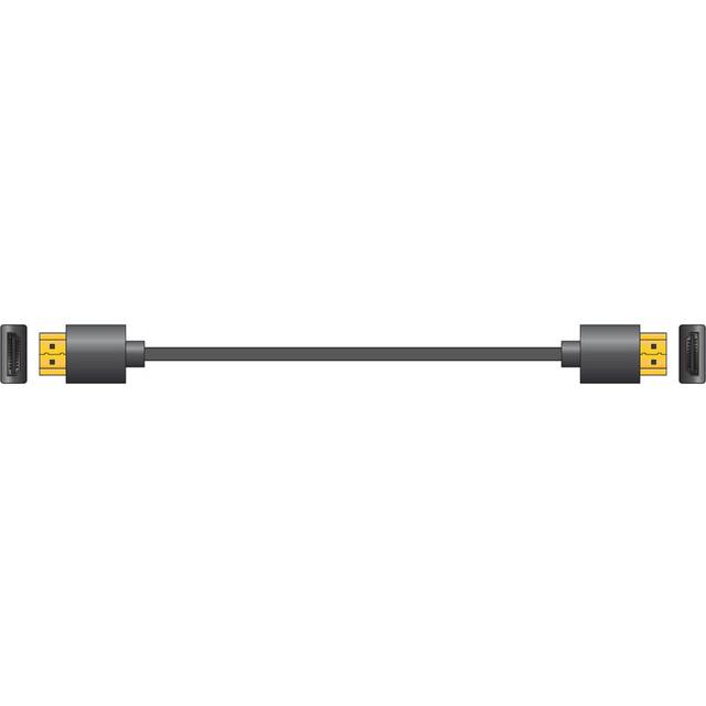 Thin-Wire High Speed 4K Ready HDMI Lead with Ethernet 0.5m