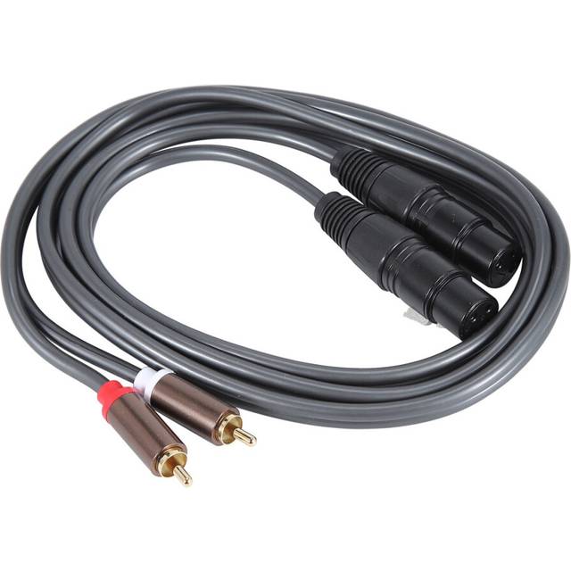 Dual Female Xlr to Rca Cable,Heavy Duty 2 Xlr Female to 2 Rca Male Patch Cable Hifi Stereo Audio Connection Cable Wire
