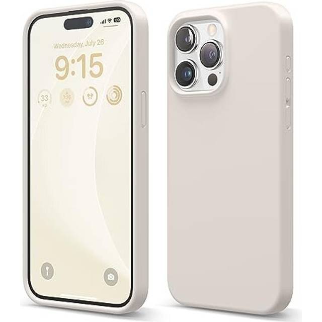 elago Liquid Silicone Case Compatible with iPhone 15 Pro Max  Premium Quality  Full Body Protection Case [4-Layer Shockproof Structure]  Soft Microfib