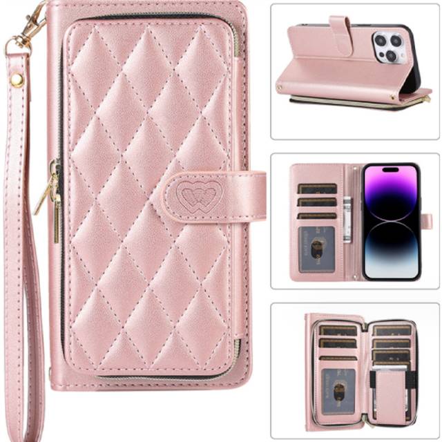 043 Case Crossbody Wallet Protective Cover for iPhone15 Plus