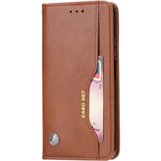 Knead Skin Texture Horizontal Flip Leather Case for Huawei Honor 20, with Photo Frame & Holder & Card Slots & Wallet(Brown)