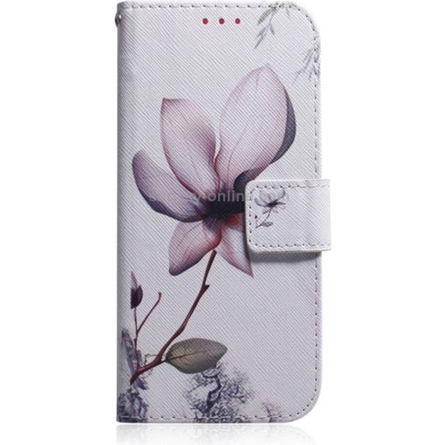 Magnolia Flower Pattern Coloured Drawing Horizontal Flip Leather Case for Galaxy S10 Plus, with Holder & Card Slots & Wallet