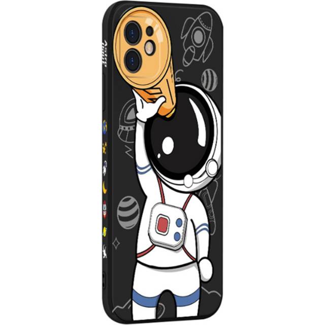 P03 Telescope Astronaut TPU Phone All-pack Cover Soft Case for Iphone 14 Pro