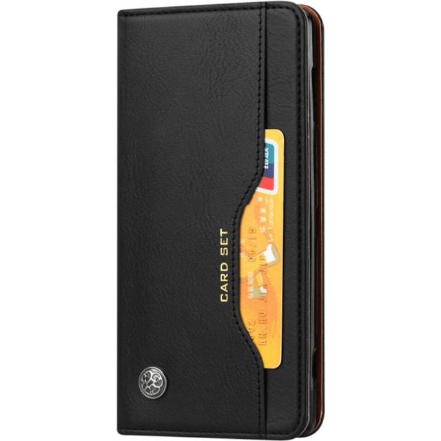 Knead Skin Texture Horizontal Flip Leather Case for Sony Xperia XZ3, with Photo Frame & Holder & Card Slots & Wallet (Black)