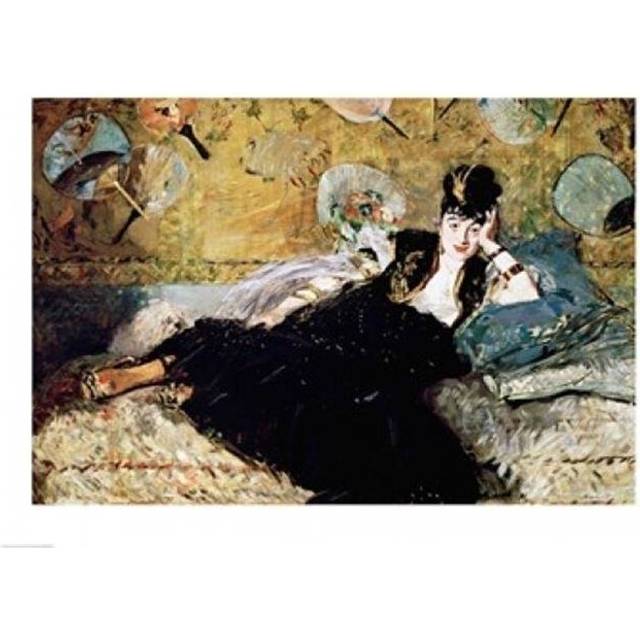The Lady with Fans Poster Print by Edouard Manet - 36 x 24 in. - Large