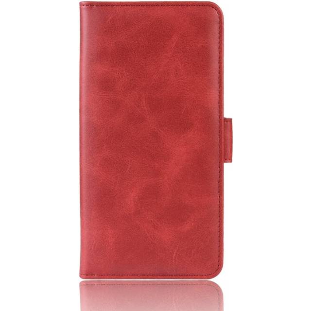 Dual-side Magnetic Buckle Horizontal Flip Leather Case for Huawei P30, with Holder & Card Slots & Wallet & Photo Frame(Red)
