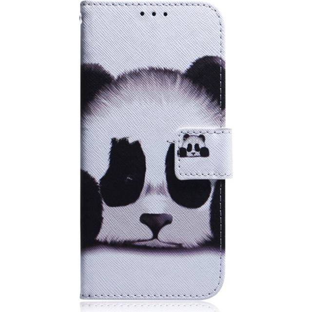 Panda Pattern Coloured Drawing Horizontal Flip Leather Case for Huawei P Smart (2019) / Honor 10 Lite, with Holder & Card Slots & Wallet