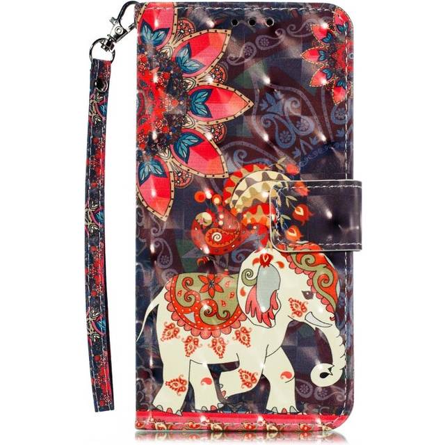 3D Painted Pattern Horizontal Flip Leather Case with Holder & Card Slot & Wallet & Photo Frame & Lanyard For Xiaomi Redmi 7A(Phoenix Elephant)