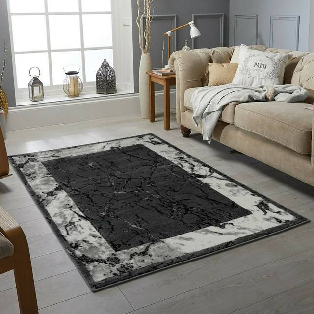 Metro Birkbeck Dhurrie Grey/White Rug Grey/White Rectangle 200 x 290cm