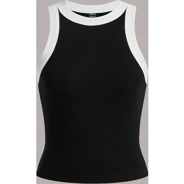 Kontrast Kant Linnen - Svart (L,M,S,XL,XS,XXL,XXS,XXXL,XXXXL)