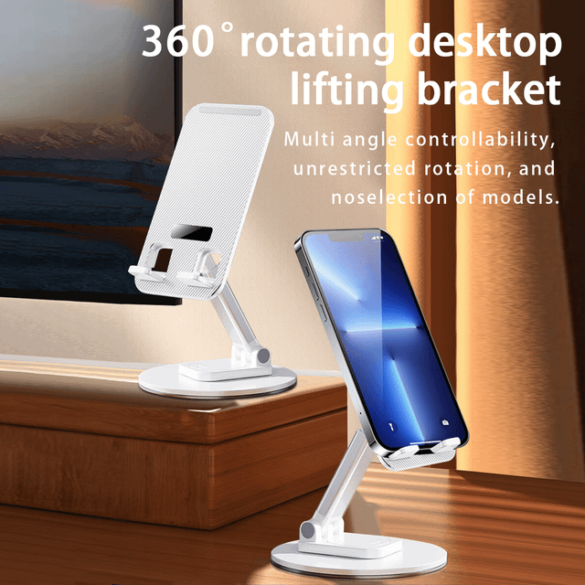 KOOLIFE KOOLIFE 360 Degree Rotating Foldable & Extendable Phone/Tablet Holder, Minimalist & Stylish Desktop Stand, Compatible With IPad Compatible With IPhone