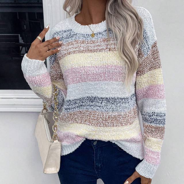 Färgblock Nedhasade aclar Tröjor - Multifärgad (L,M,S,XL,XS,XXL)