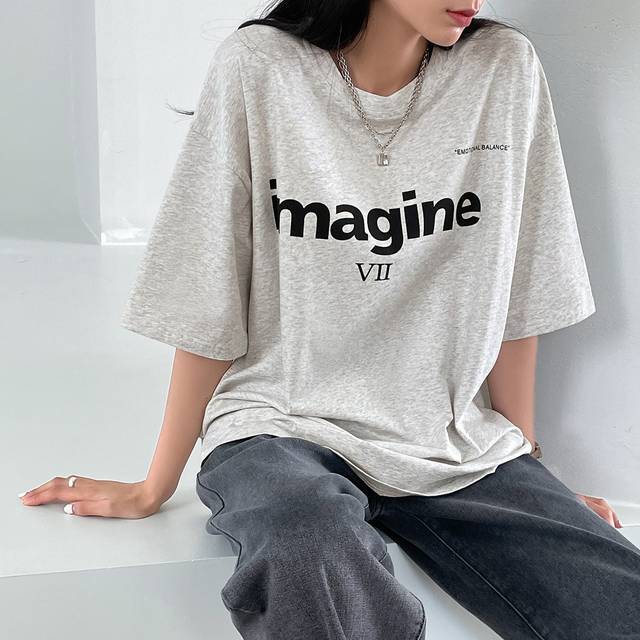 DAZY Letter Graphic Drop Shoulder Oversized Tee