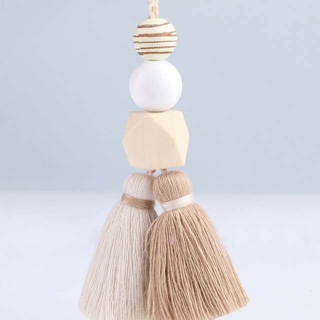 SHEIN Boho Tassel Pendant Keychain For Crafts Hanging Keychain Bag Decoration Holiday Gift