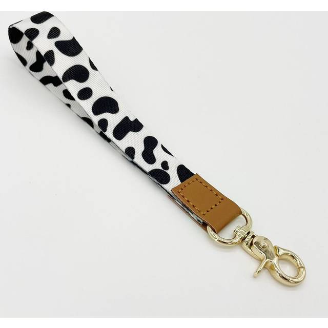 SHEIN 1pc (Cow-Print) Keychain Wrist Lanyard Casual Leopard Print Gift Souvenir Car Accessories Bag Charm