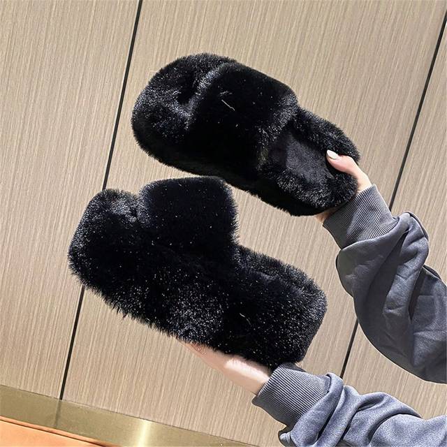 SHEIN Women&#39;s Fashionable Black Slippers For Indoor And Outdoor Use