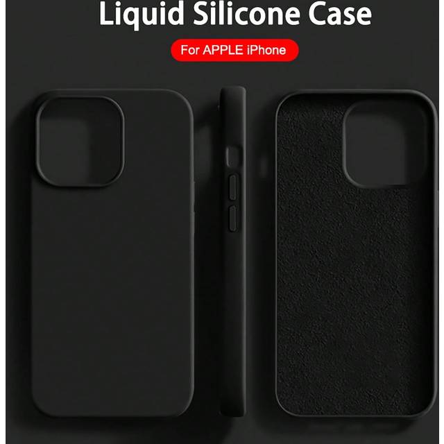 SHEIN 1PC Luxury Liquid Silicone Shockproof Case Compatible With Apple IPhone 16 14 13 12 11 15 Pro Max Cover Compatible With Iphone 12 13 Mini 14 15 16 Plu