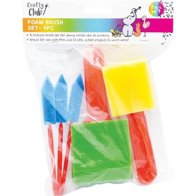 Crafty Club Nine Piece Foam Brush Set - 7 x 20 x 3 g