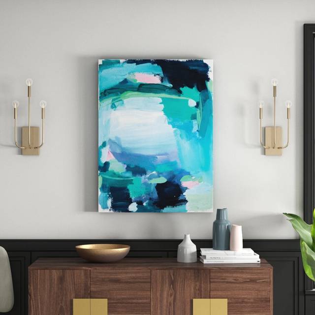 Capri' Art Print on Canvas - Wrapped Canvas (102cm H x 76cm W)