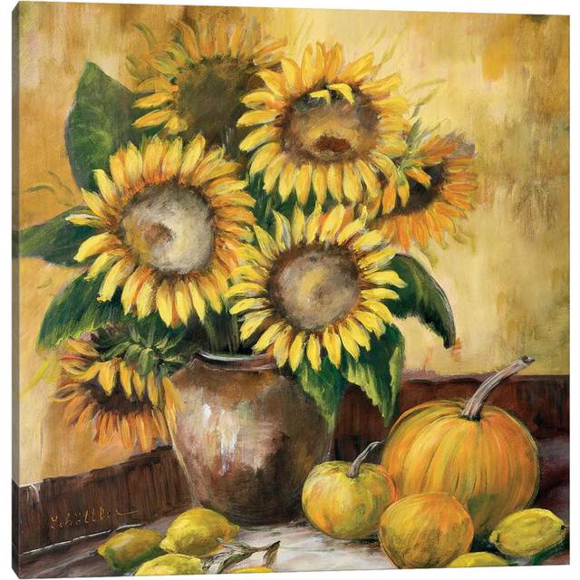 Sunflower Bouquet LV by Katharina Schöttler - Wrapped Canvas Painting (30.48 cm H x 30.48 cm W)