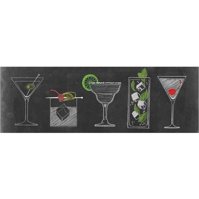 Chalkboard Cocktails Collection VII by - Wrapped Canvas Panoramic Graphic Art (30.48cm H x 91.44cm W x 3.81cm D)