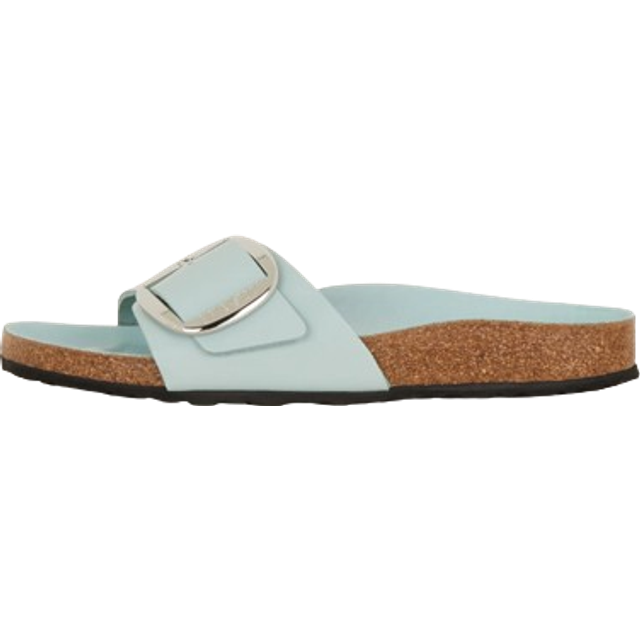 Women's sandals Birkenstock Madrid Big Buckle Natural Leather Patent - Vert - 38 Narrow