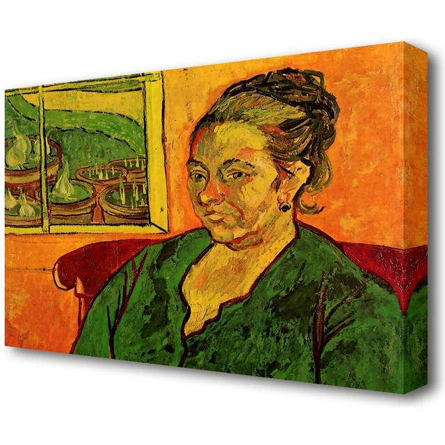 'Portrait of Madame Augustine Roulin' by Vincent Van Gogh Oil Painting Print on Wrapped Canvas (101.6 cm H x 142.2 cm W)